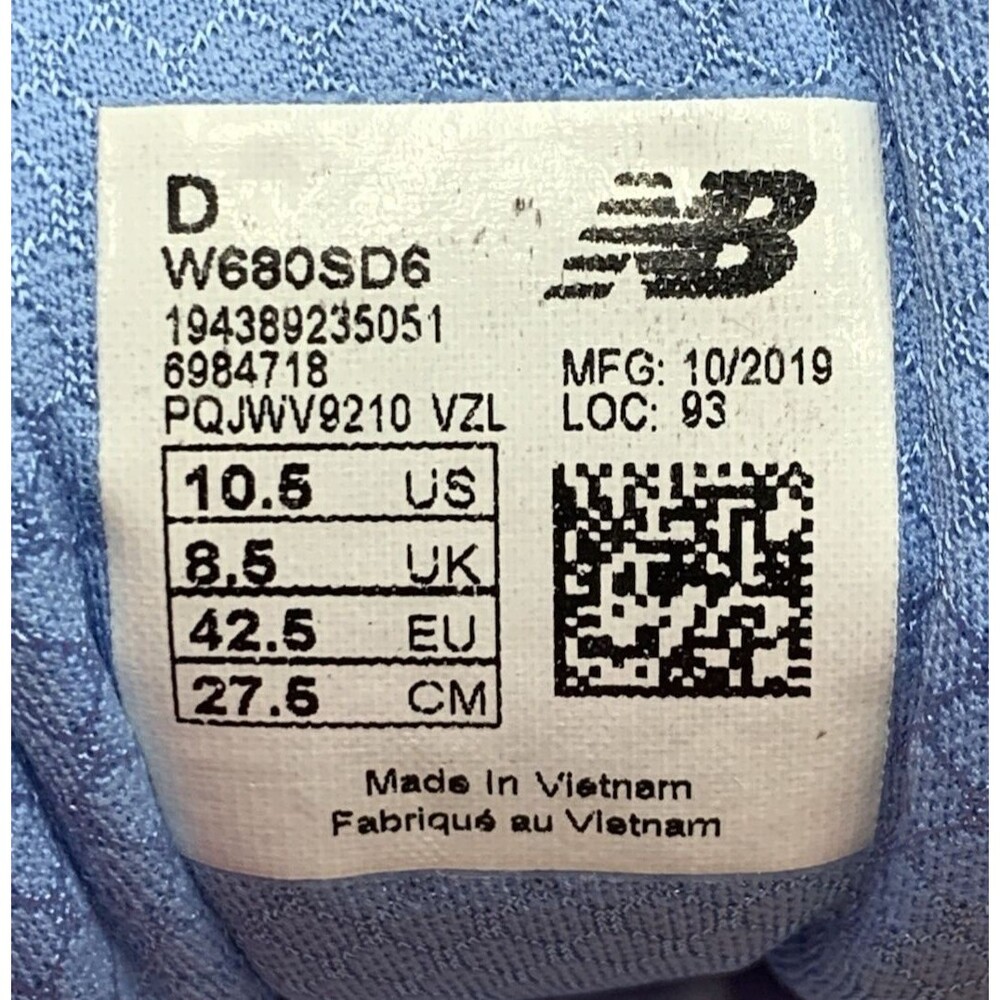 New Balance Fresh Foam 680 v6 Wide Women Running Shoes W680SD6 Black Pink 10.5 D - Picture 9 of 12